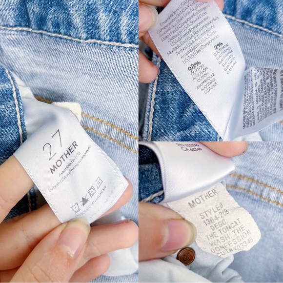 MOTHER • The Tomcat Jeans boyfriend straight leg slim crop The Confession ripped - Picture 9 of 16